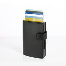 將圖片載入圖庫檢視器 Cascade Wallet SNAP RFID 安全防盜環扣真皮三摺錢包