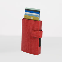 將圖片載入圖庫檢視器 Cascade Wallet SNAP RFID 安全防盜環扣真皮三摺錢包