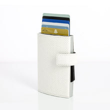 將圖片載入圖庫檢視器 Cascade Wallet SNAP RFID 安全防盜環扣真皮三摺錢包