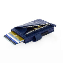 將圖片載入圖庫檢視器 Cascade Zipper Wallet SNAP RFID 安全防盜環扣真皮拉鍊三摺錢包