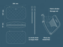 將圖片載入圖庫檢視器 Quilted Lady Bag RFID安全防盜菱格紋女用包