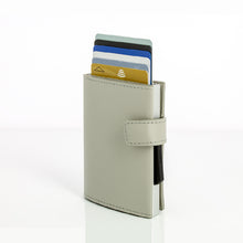 將圖片載入圖庫檢視器 Cascade Wallet SNAP RFID 安全防盜環扣真皮三摺錢包
