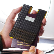 將圖片載入圖庫檢視器 Carbon Passport Clip RFID安全防盜碳纖維護照夾
